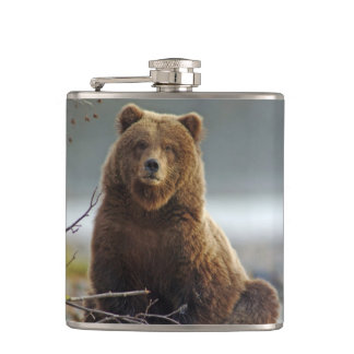 Grizzly Bear Flask