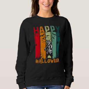 Grizzly Bear Girls Boys Retro Halloween Dinner Pa Sweatshirt