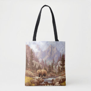 Grizzly Bear in the Rocky Mountains / AF-006bear,g Tote Bag