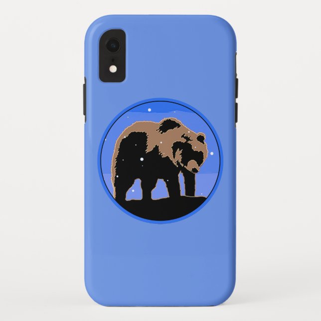 Grizzly Bear in Winter  - Original Wildlife Art Case-Mate iPhone Case (Back)