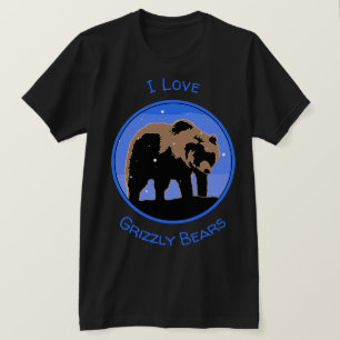 Grizzly Bear in Winter  - Original Wildlife Art T-Shirt