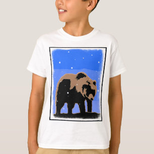 Grizzly Bear in Winter  - Original Wildlife Art T-Shirt