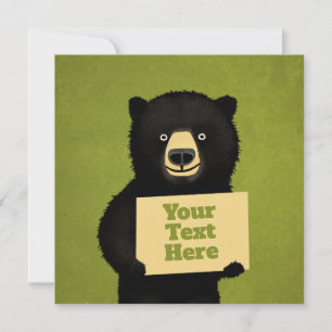 Grizzly Bear Invitation