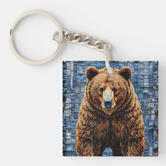 Grizzly bear key ring (Front)