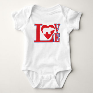 Grizzly Bear Love Baby Bodysuit