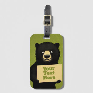 Grizzly Bear Luggage Tag
