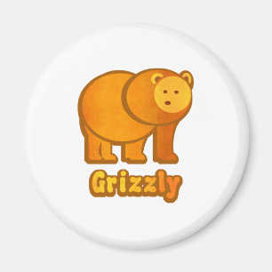 Grizzly Bear Magnet