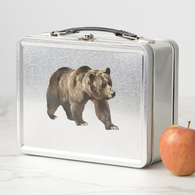 Grizzly Bear Metal Lunchbox (In Situ)