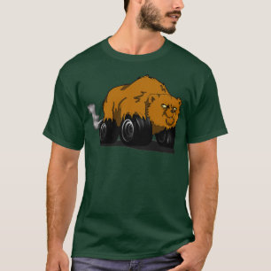 Grizzly Bear Monster Wheel T-Shirt