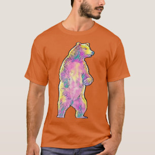 Grizzly Bear Motif Grizzlies Predator Bears Forest T-Shirt