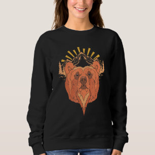 Grizzly Bear Mountains Forest Animal Nature Wildli Sweatshirt