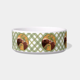 Grizzly Bear Mum and Cub Painting - Wildlife Art Bowl