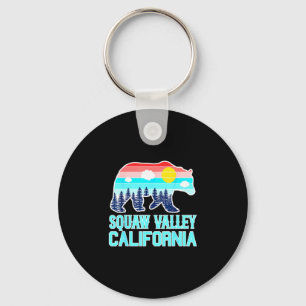 Grizzly bear olympic valley california vintage key ring