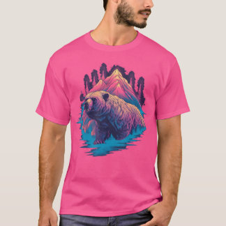 Grizzly Bear Outdoor Nature Alaska Hunting Hiking T-Shirt