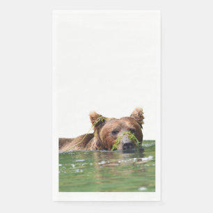 grizzly bear  paper guest towels napkin