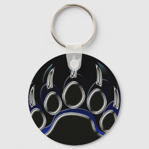 Grizzly Bear Paw Key Ring