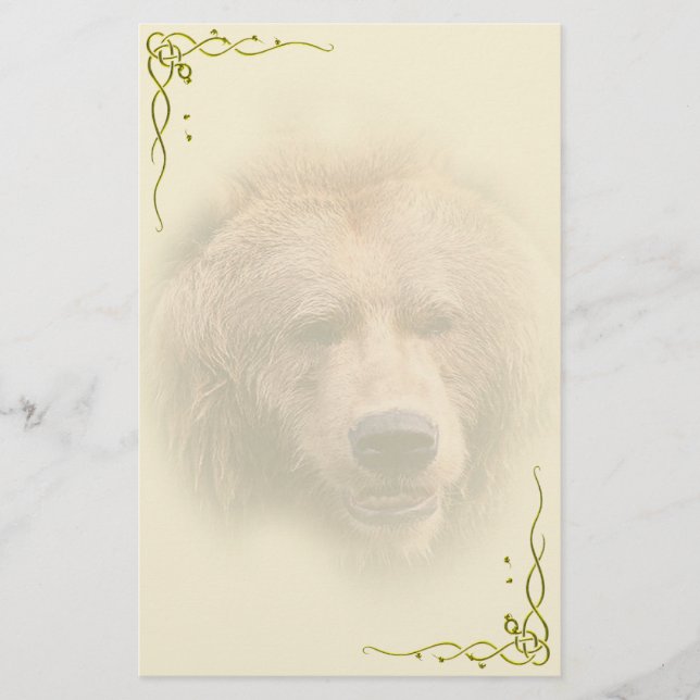 Grizzly Bear Personal Stationery (Front)