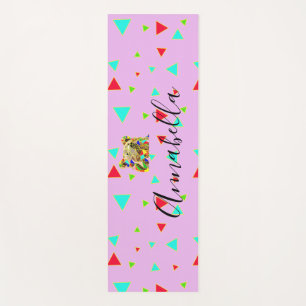 Grizzly Bear Pink Yoga Mat