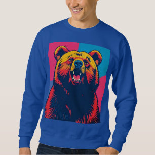 Grizzly Bear Pop Art Sweatshirt