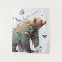 Grizzly Bear Portrait Animal Painting Wildlife Art