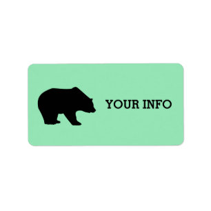 GRIZZLY BEAR RETURN ADDRESS LABELS