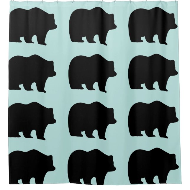 GRIZZLY BEAR Shower Curtain (Front)