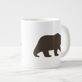 Grizzly Bear Silhouette | Wildlife Wild Animal Large Coffee Mug