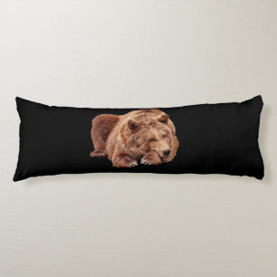 GRIZZLY BEAR SLEEPING BODY PILLOW 