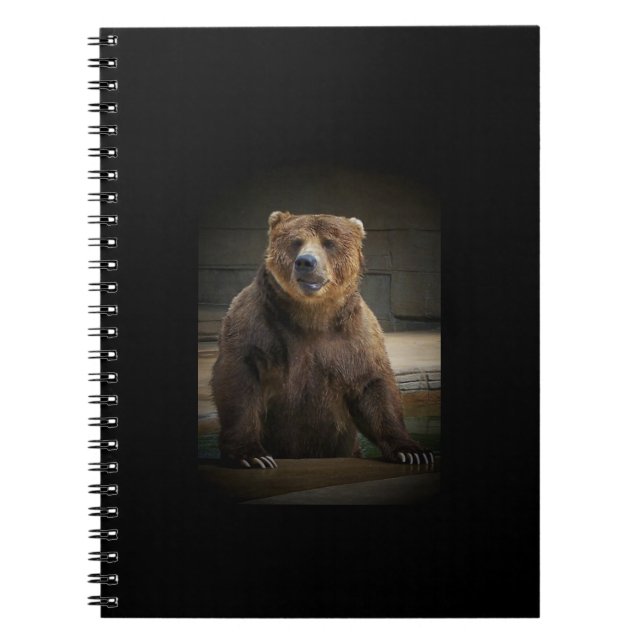 Grizzly Bear Spiral Notebook (Front)