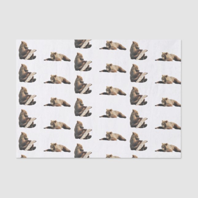 grizzly bear Tissue Paper (Front)