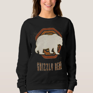 Grizzly Bear Vintage Retro Classic Animal Love Sweatshirt