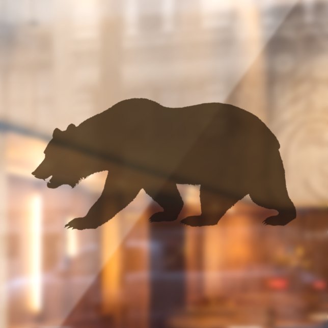 GRIZZLY BEAR WINDOW CLING (Sheet 2)