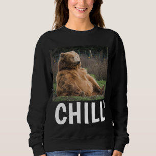 GRIZZLY BEAR WOMENS FUNNY 'CHILL' T-SHIRTS