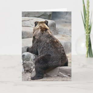 Grizzly Birthday Bear Card