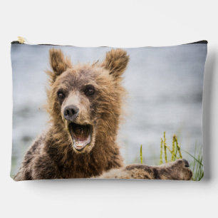 Grizzly Cubs Looking For Their Mum Accessory Pouch