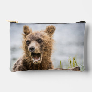 Grizzly Cubs Looking For Their Mum Accessory Pouch