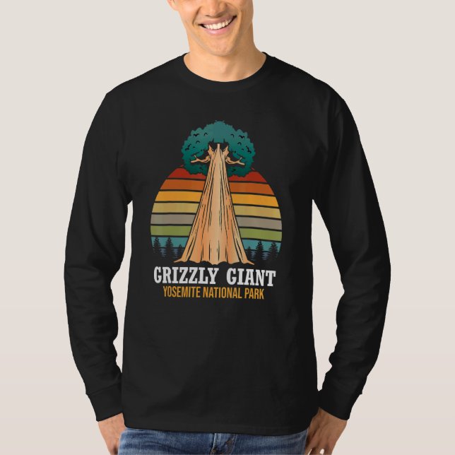 Grizzly Giant Yosemite National Park Sequoia Redwo T-Shirt (Front)