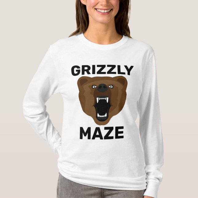 GRIZZLY MAZE BEAR T-Shirts (Front)