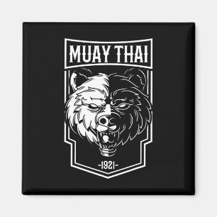 Grizzly Muay Thai - Thai Boxing Andkickboxing Gift Magnet