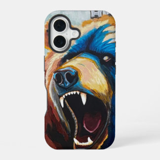 Grizzly Painting - Wildlife Art iPhone 16 Case