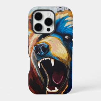 Grizzly Painting - Wildlife Art iPhone 16 Pro Case