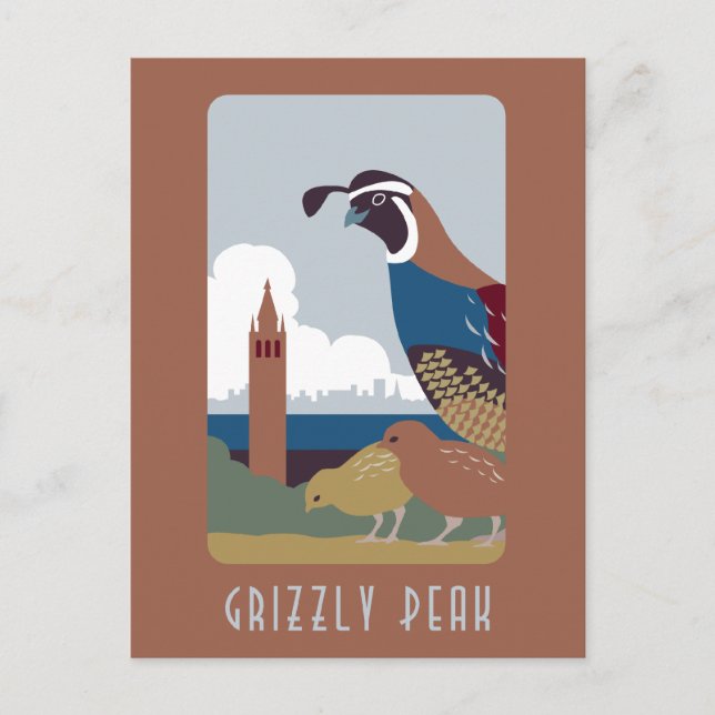 Grizzly Peak postcard (Front)