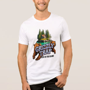 Grizzly Trap Stay Off The Island Tri-Blend Shirt