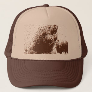 grizzly trucker hat
