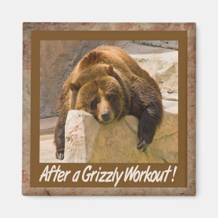 Grizzly Workout Magnet