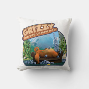 grizzy and lemming cushion