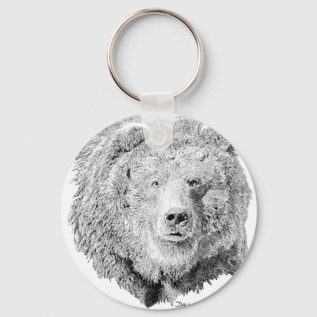 Grizzy Bear Key Ring (Front)