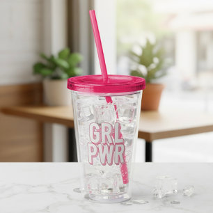 GRL PWR ACRYLIC TUMBLER