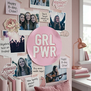 GRL PWR CLASSIC ROUND STICKER