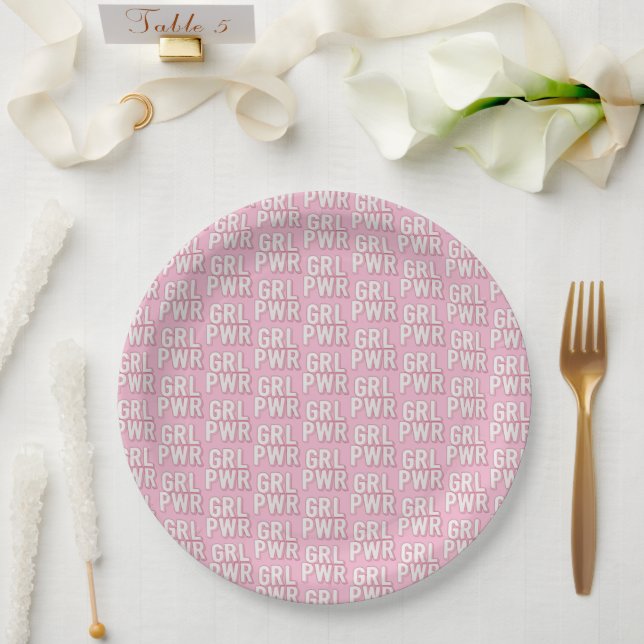 GRL PWR PAPER PLATE (Wedding)